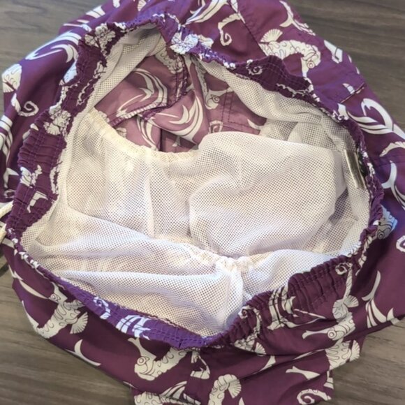 Roosevelt Del Mar Republic Swim Trunks Seahorse Dolphin Print - Picture 8 of 12